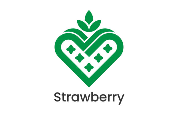 Abstract Strawberry Logo: A Fresh Take on Modern Branding