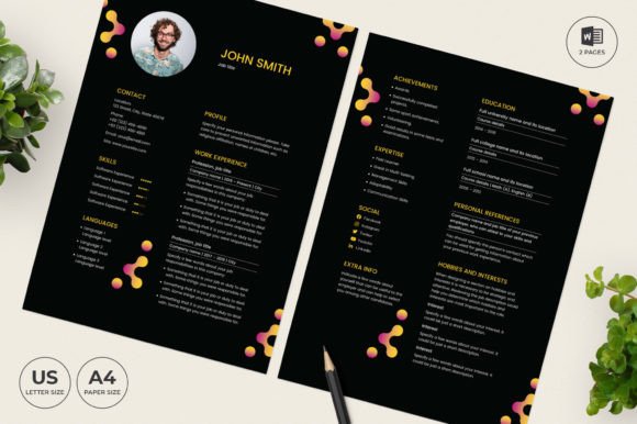 Bar Lounge Resume Template CV: A Designer's Guide