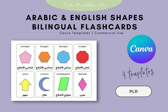 Bilingual Design Foundations: Shapes Flashcards for Visual Clarity