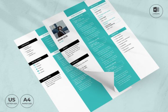 Creative Agency Resume Template CV: Stand Out From the Stack