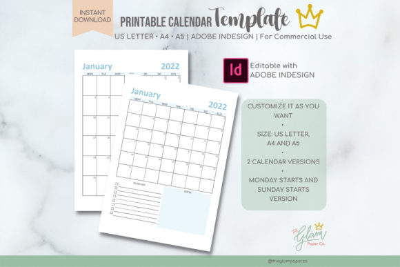 Design Your Year: Master Custom Calendars with This InDesign Template