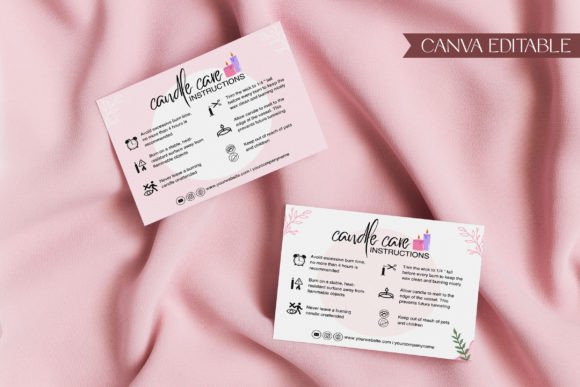 Elevate Your Brand: The Customizable Candle Care Card Template