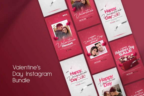 Elevate Your Feed: The Valentine’s Day Instagram Stories Bundle