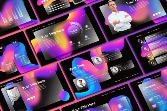 Elevate Your Slides: The GlassMorph Powerpoint Template