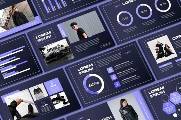 Elevate Your Slides with the Dark Purple PowerPoint Template