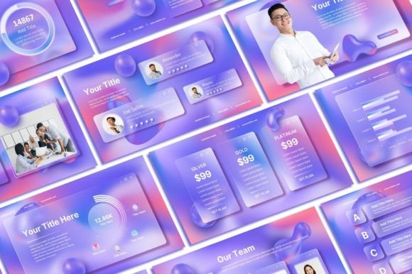 Glass Morph Powerpoint Template: The Future of Professional Slides