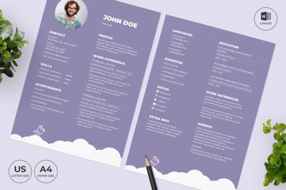 Kindergarten Resume Template CV: A Design-Driven Approach to Professional Presentation