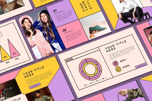 Line Retro Powerpoint Template: Modern Slides with a Nostalgic Twist