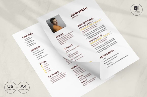 Modern Pub Resume Template CV: A Designer's Guide