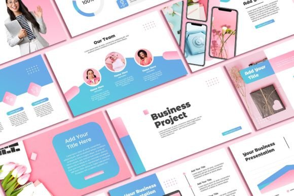 Modernize Your Slides with the Pink Blue PowerPoint Template