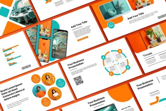 Orange Tosca Powerpoint Template: Your Gateway to Futuristic Professional Design