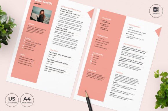 Pharmacy Resume Template CV: A Professional Design Asset