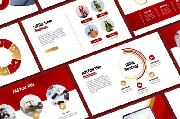 Red and Gold Powerpoint Template: Elevate Your Visual Storytelling
