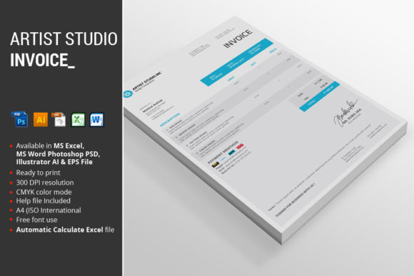Streamline Your Creative Business with Artist Studio Invoice