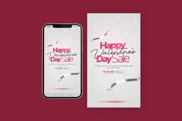 Valentine's Day Sale Instagram Story: A Romantic Template for Instant Impact
